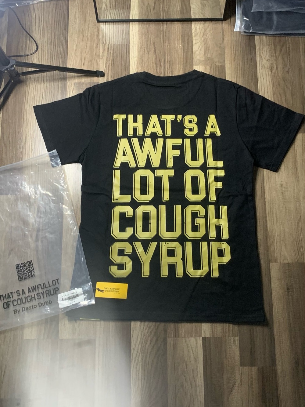 Cough Syrup Grenade Graphic Tee - Black - Picture 2 of 5